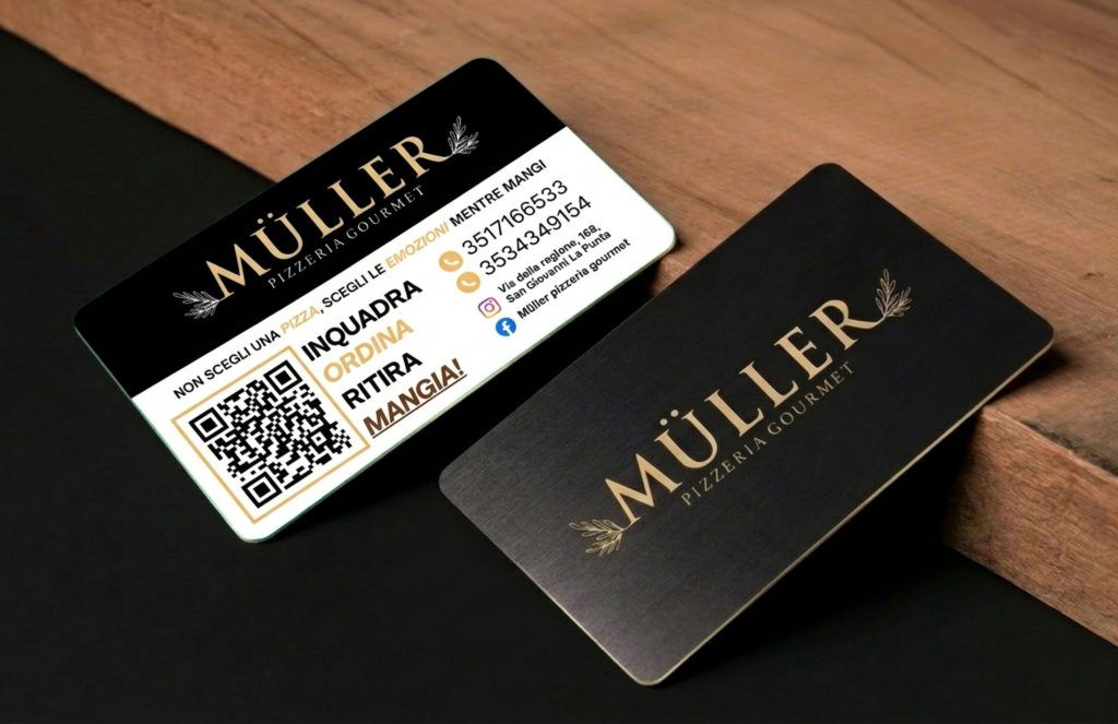Biglietti da visita Müller Pizzeria Gourmet