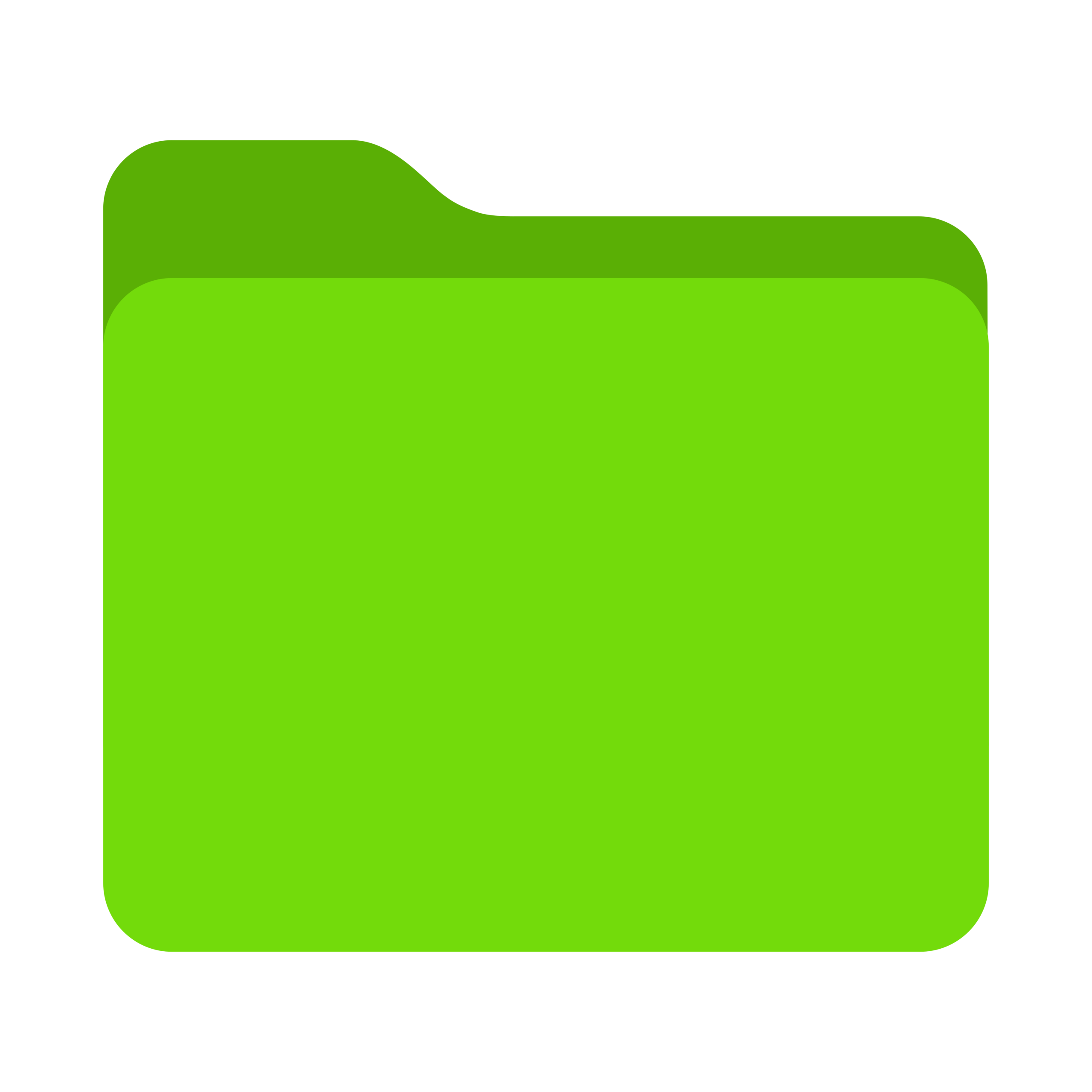 cartella documenti verde