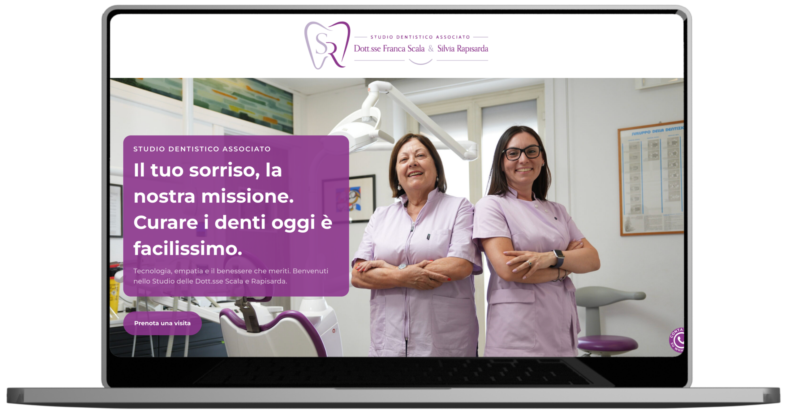 Sito web per uno studio dentistico realizzato da Repost Studio